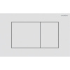 GEBERIT Sigma40 Square dvojčinné ovládacie tlačidlo, matná biela, s povrchovou úpravou easy-to-clean, 115.629.JT.1