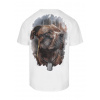 PitBull West Coast - pánské triko HERO bílé velikost: 3XL