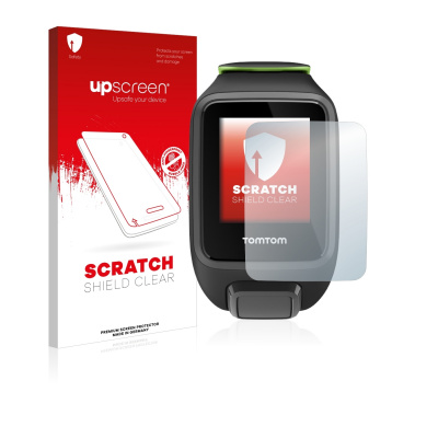 Čirá ochranná fólie upscreen® Scratch Shield pro TomTom Runner 3 Cardio (Ochranná fólie na displej pro TomTom Runner 3 Cardio)