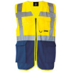 KORNTEX HI-VIS KXMF BERLIN / Reflexná multifunkčná vesta - yellow/navy S