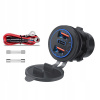 10A NABÍJAČKA NAPÁJACÍ ADAPTÉR 2x USB+USB-C QC3.0 WOLTOMER 12-24V