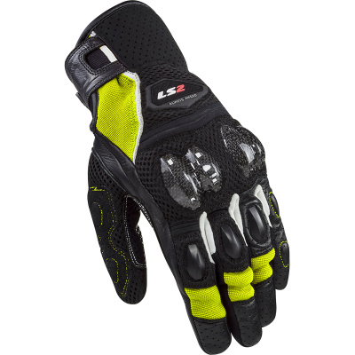 LS2 SPARK 2 AIR MAN GLOVES BLACK H-V YELLOW M