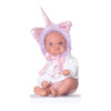 Antonio Juan 85105 Jednorožec fialový - realistická bábika bábätko s celovinylovým telom - 21 cm