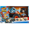 Hot Wheels Monster Trucks na diaľkové ovládanie konvertibilný Rhinomite 1:12 s hračkárskym kamiónom Race Ace 1:64