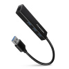 AXAGON HMA-GL3A, USB 3.2 Gen 1 hub, porty 3x USB-A + Gigabit Ethernet, kovový, kábel USB-A 20cm (HMA-GL3A)