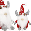 Springos Škriatok GNOM so šedými parohmi 27cm, vianočné dekorácie