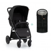 PETITEMARS PETITE&MARS Kočík športový Airwalk2 Perfect Black + PETITE&MARS fusak Jibot ZADARMO