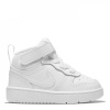 Nike Court Borough Mid 2 Baby/Toddler Shoe Triple White C3 (19)