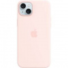 Kryt na mobil Apple iPhone 15+ Silicone Case with MagSafe Light Pink MXQV3ZM/A