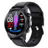 Chytré hodinky Lige HEALTH E400 Fit / Cukor v krvi / EKG + PPG / Krvný tlak / čierna koža 661433