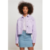 Ladies Short Boxy Worker Jacket - lilac 5XL