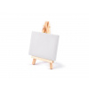 Mini malířský stojan s plátnem Varianta: 1 (8x10 cm) bílá, Balení: 1 ks