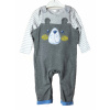 Detský komplet - Baby Set M & Co 68 biela, čierna, modrá, sivá, žltá 2 ks. (Záhradnícka súprava blouser misiu 62-68 M&O)