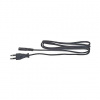 Sieťový napájací kábel PVC 2x0,5 mm2, 1,75 m, čierna