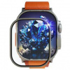 Tvrdené sklo FIXED Zafírová ochrana displeja pre Apple Watch Ultra s oceľovým rámčekom FIXGSAW-1029