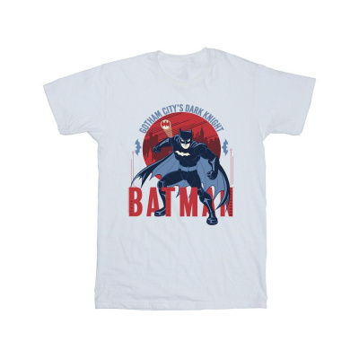 DC Comics - Tričko "Batman Gotham City" pre chlapcov BI9816 (116) (Biela)