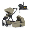 PETITEMARS PETITE&MARS Kočík kombinovaný ICON 2v1 Mossy Green LITE AIR + Core Pro i-Size Black Grey + Báza