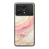 Lesklý kryt Mobiwear Glossy - Xiaomi Poco X6 Pro 5G - G027G - Růžový a zlatavý mramor (Prémiové lesklé pouzdro, obal, kryt Mobiwear Glossy na mobil Xiaomi Poco X6 Pro 5G - G027G - Růžový a zlatavý mra
