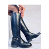 Dámske jazdecké čižmy YL85 Black - Diamantique 40 černá