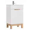 COMAD - Skrinka pod umývadlo 50cm 1 dvierka BALI biela 5907611647493
