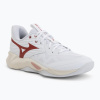 Dámske volejbalové topánky Mizuno Wave Momentum Pro white/rose elegance/lava falls