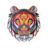 AuthenticWood Drevené puzzle Savage Tiger (AW-XL-TIGER)