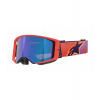 Brýle SUPERTECH VISION CORP, ALPINESTARS (oranžová/fialová, zrcadlové modré plexi) 2026