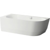 LAUFEN Pro voľne stojaca vaňa z materiálu Marbond, pre pristavenie k stene - do ľavého rohu, odtok v strede, 1800 x 800 x 590 mm, biela, H2449560000001