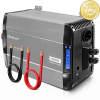 Qoltec 52693 Měnič napětí Qoltec 12V → 230V 3000W/6000W čistá sinusovka | LCD | USB | USB-C | pro LiFePO4 a AGM baterie (Kompaktní měnič napětí Qoltec s čistou sinusoidou 12V/230V pro karavany, auta i