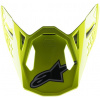 ALPINESTARS šilt pre prilby SUPERTECH S-M8 FACTORY čierna/žltá fluo/modrá lesklá