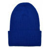 Recycled Yarn Ribbed Knit Beanie - royalblue