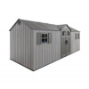 Lifetime Neptun plastový záhradný domček, 610 x 243 x 241 cm, tmavošedá farba Lifetime Products