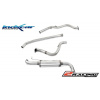 Nerezový výfuk místo katalizátoru + středová roura + Zadní s tlumiče gr. N (only RIGHT side) - průměru 63,5 Inoxcar racing LSU.07