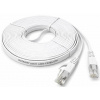 DATAWAY patch kábel plochý CAT6A, UTP PVC, 25m, biely