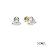 MOZA gold Náušnice MG2308 Farba kameňa: Biela, Farba Zlata: žlté Au