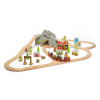 Bigjigs Rail Drevená vláčikodráha divoký západ 62 dielov Bigjigs Rail
