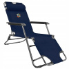 Záhradné lehátko - Vidaxl Deckchair s vankúšom, čierna, textilexná tkanina (Vidaxl Deckchair s vankúšom, čierna, textilexná tkanina)