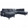 MID.YOU SEDACIA SÚPRAVA, textil, tmavomodrá - Online Only obývacie izby - 001454003230