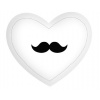Vankúš Srdce moustache