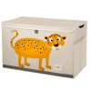 3 Sprouts Uzatvárateľný box - debna na hračky Leopard