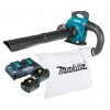 MAKITA DUB363PT2V Dúchadlo, vysávač prietok 804 m3/h na 36V (2x 18) Li-Ion (LXT) 5.0 Ah akumulátor (2ks) + nabíjačka (bezuhlíkový motor) - MAKITA DUB363PT2V