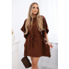 Legínovo Čierne oversize netopierie šaty Farba: Hnedá, Veľkosť: UNI