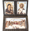 CIRKEVNE PREDMETY Set ručne písaných ikon – Bohorodička, Ježiš a Posledná večera