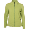 James & Nicholson Mikina JN 781 na zip, mikrofleecová, dámská COT02078104205-lime green 2XL Zelená lime