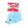 KONG Comfort HedgeHug Puppy Blue - plyšová hračka pre šteniatko, modrý ježko s pískadlom - M