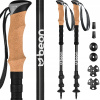 TREKINGOVÉ PALICE NORDIC WALKING KARBÓNOVÉ UHLÍKOVÉ VLÁKNO ĽAHKÉ BEON