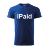 Sablio Tričko s potlačou iPaid - modré XL