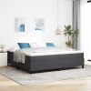 zahrada-XL Posteľ s pružinovým rámom Tmavo šedá a biela 203 x 200 x 60 cm 3337483