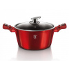 Hrniec Berlingerhaus s mramorovým povrchom a pokrievkou 24 cm Burgundy Metallic Line BH-1257