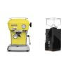 Ascaso Dream ONE, Sun Yellow + Eureka Mignon Turbo, BL black